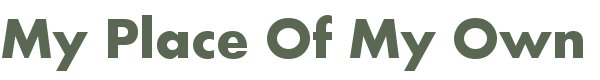 my place of my own header image